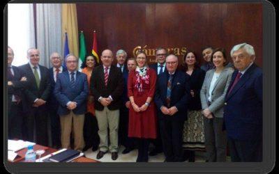 Cámaras de Andalucía y Gobierno andaluz refuerzan su colaboración para rentabilizar al máximo los fondos europeos y potenciar la recuperación￼